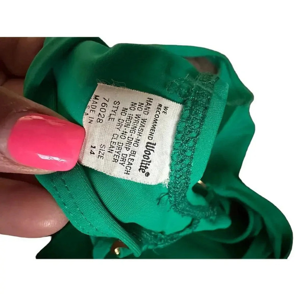 Anne Cole Women's Green Bikini Push Up Two Piece Swimsuits Size Plus 14 - Picture 5 of 5